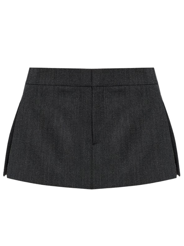 Gonna-pantaloncini in lana in grigio Alexander wang - donna 