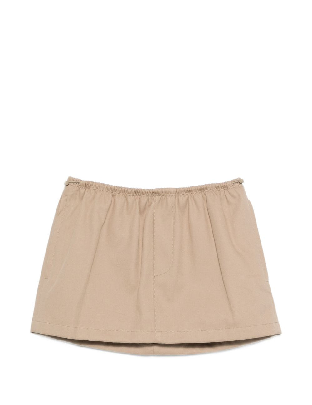 Minigonna con coulisse in vita in beige Alexander wang - donna 