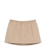 Minigonna con coulisse in vita in beige Alexander wang - donna 