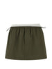 Minigonna con coulisse in vita in verde Alexander wang - donna
