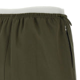 Minigonna con coulisse in vita in verde Alexander wang - donna 