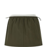 Minigonna con coulisse in vita in verde Alexander wang - donna 