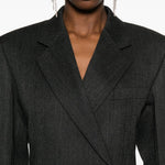 Abito corto stile blazer in nero Alexander wang - donna 