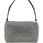 Borsa con cristalli heiress  in argento Alexander wang  - donna 