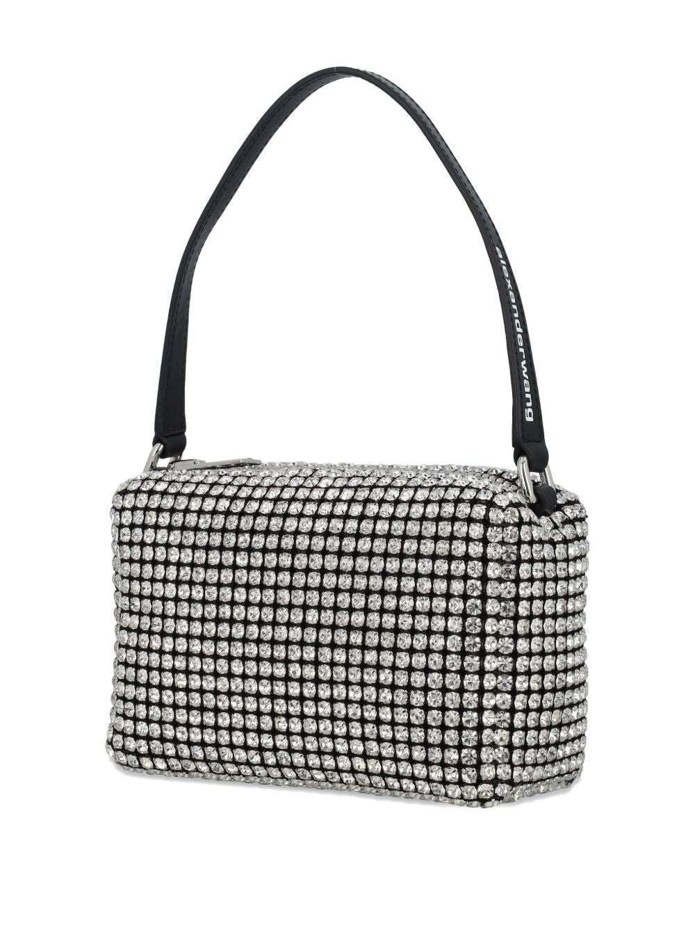 Borsa con cristalli heiress  in argento Alexander wang  - donna 
