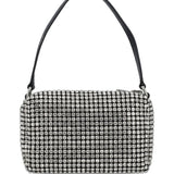 Borsa con cristalli heiress  in argento Alexander wang  - donna 