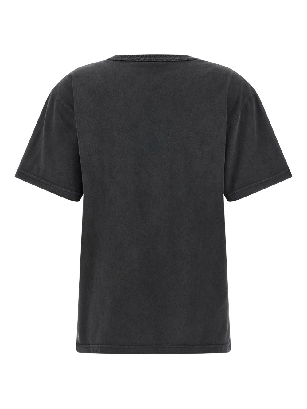 T-shirt con logo e strass in nero Alexander wang - donna 