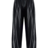 Pantaloni con vita elasticizzata in nero Alexander wang  - donna 