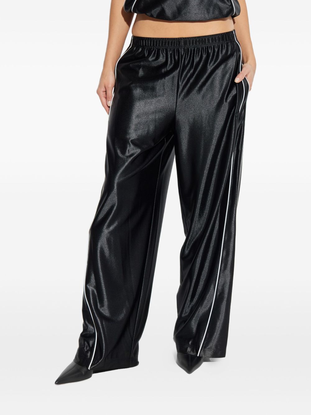 Pantaloni con vita elasticizzata in nero Alexander wang  - donna 