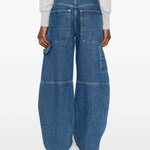 Jeans con elastico ballon fit in blu Alexander wang - donna 