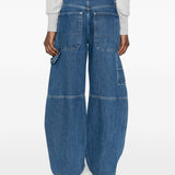 Jeans con elastico ballon fit in blu Alexander wang - donna 