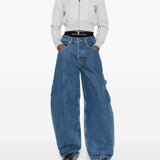 Jeans con elastico ballon fit in blu Alexander wang - donna 
