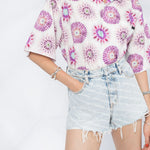 Shorts denim a vita alta Bite in blu Alexander wang  - donna 
