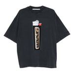 T-shirt con stampa in nero Alexander wang - donna 