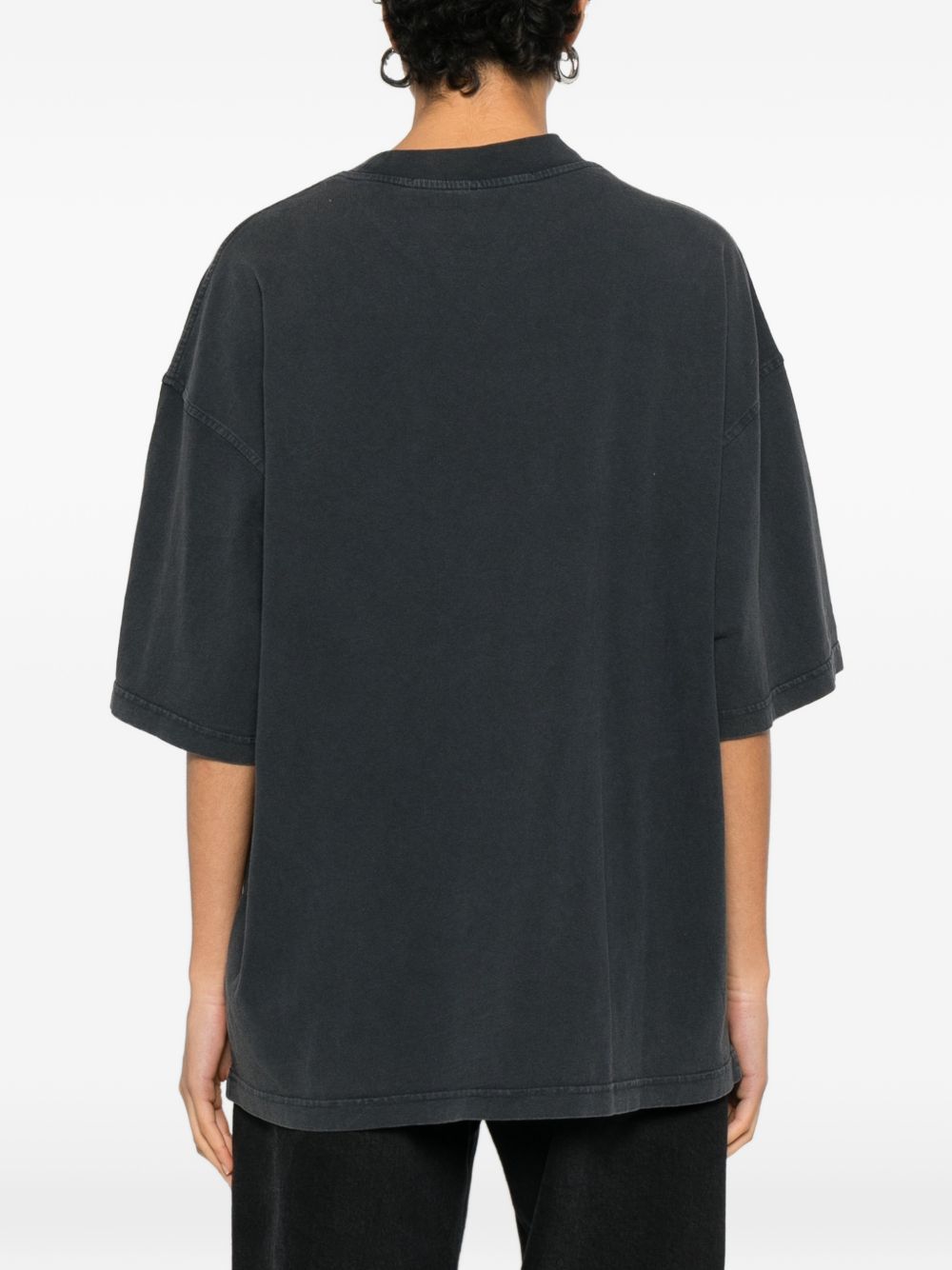 T-shirt con stampa in nero Alexander wang - donna 