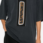 T-shirt con stampa in nero Alexander wang - donna 