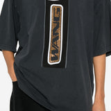 T-shirt con stampa in nero Alexander wang - donna 