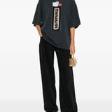T-shirt con stampa in nero Alexander wang - donna 
