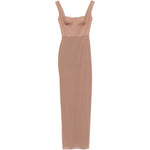 Abito lungo con design semi-trasparente in rosa Alex perry - donna 
