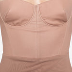 Abito lungo con design semi-trasparente in rosa Alex perry - donna 