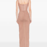 Abito lungo con design semi-trasparente in rosa Alex perry - donna 