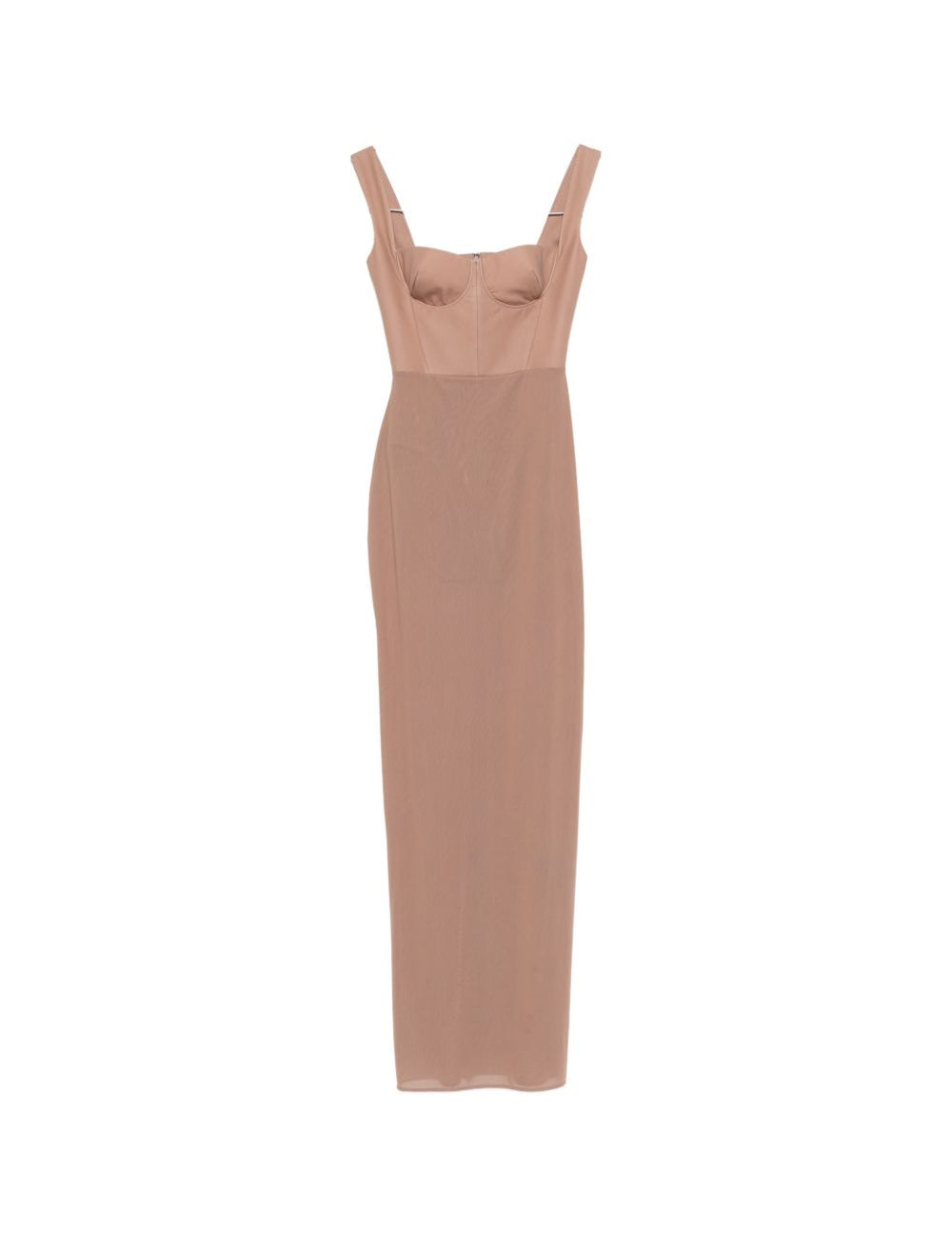 Abito lungo con design semi-trasparente in rosa Alex perry - donna 