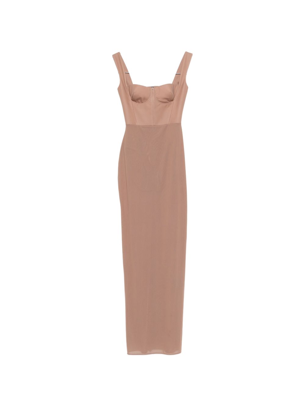 Abito lungo con design semi-trasparente in rosa Alex perry - donna 