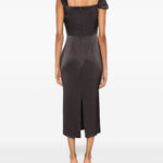 Abito midi con scollo a V in grigio Alex perry - donna 