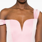 Abito satinato monospalla in rosa Alex perry - donna 