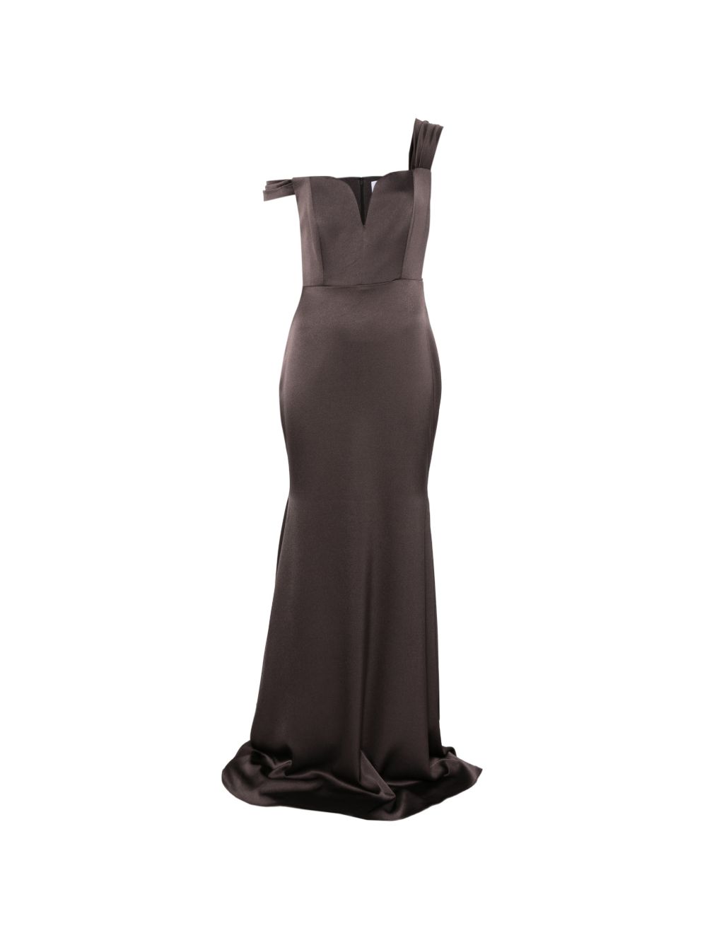 Abito con scollo a cuore in  marrone Alex Perry - donna 