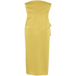 Abito midi avvitato in giallo Alex Perry - donna 