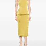 Abito midi avvitato in giallo Alex Perry - donna 