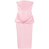 Abito midi avvitato in rosa Alex Perry - donna 
