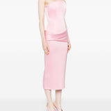 Abito midi avvitato in rosa Alex Perry - donna 