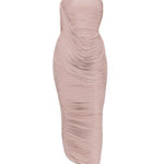 Abito midi drappeggiato in lilla Alex Perry - donna 