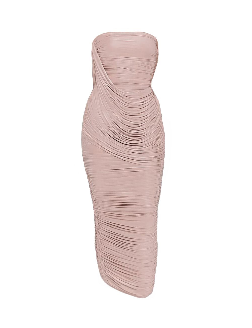 Abito midi drappeggiato in lilla Alex Perry - donna 