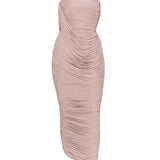 Abito midi drappeggiato in lilla Alex Perry - donna 