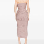 Abito midi drappeggiato in lilla Alex Perry - donna 