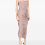 Abito midi drappeggiato in lilla Alex Perry - donna 