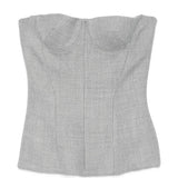 top corsetto in grigio Alex Perry - donna 