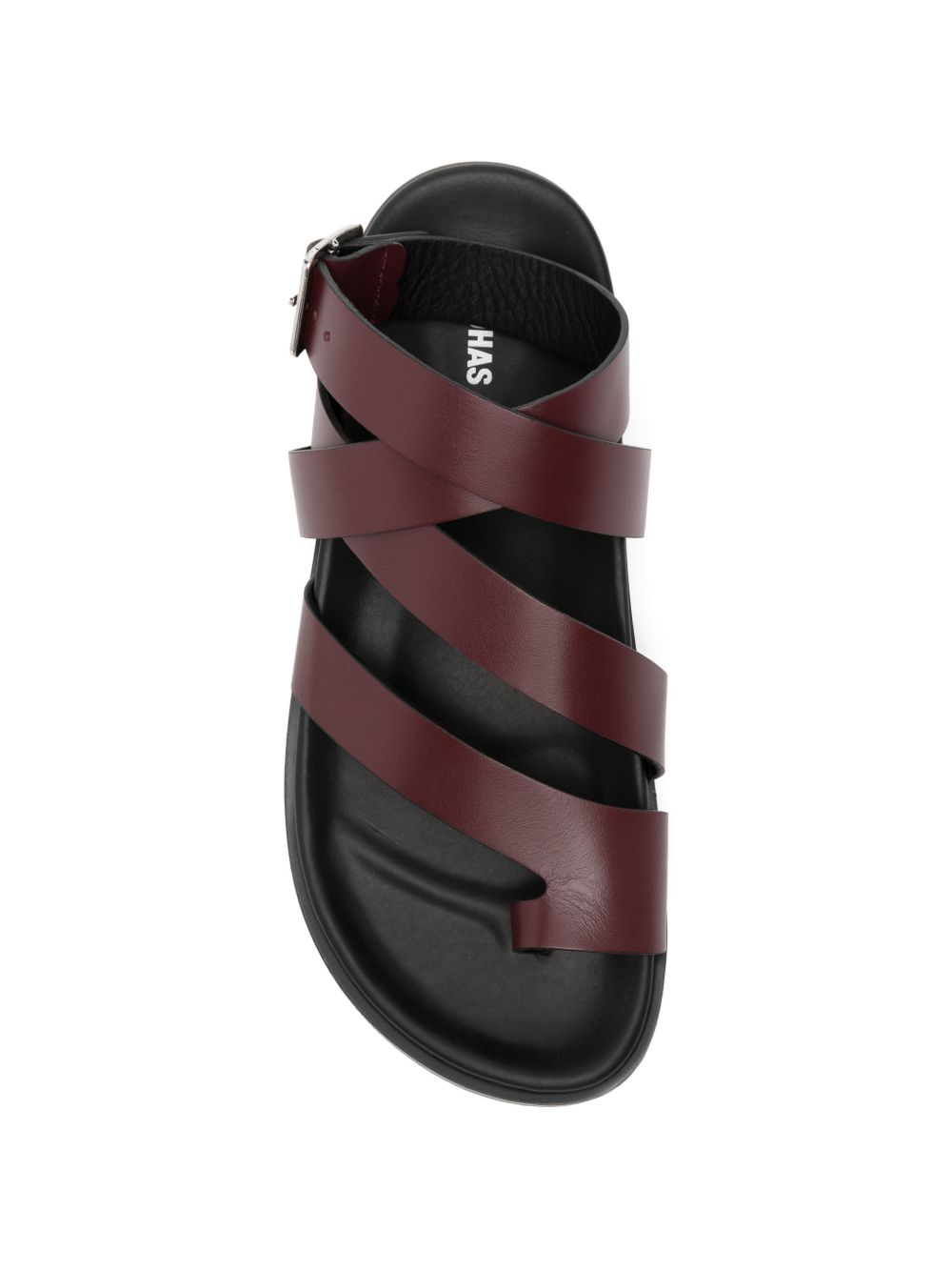 Sandali Tide in pelle bordeaux 