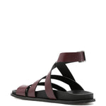 Sandali in pelle in bordeaux Alohas - donna 