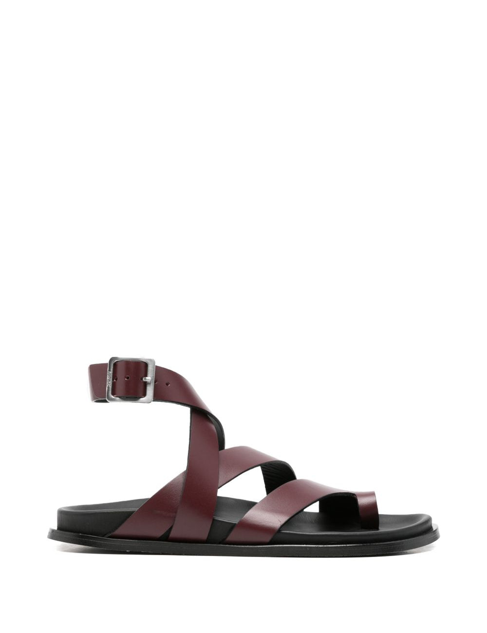 Sandali Tide in pelle bordeaux 