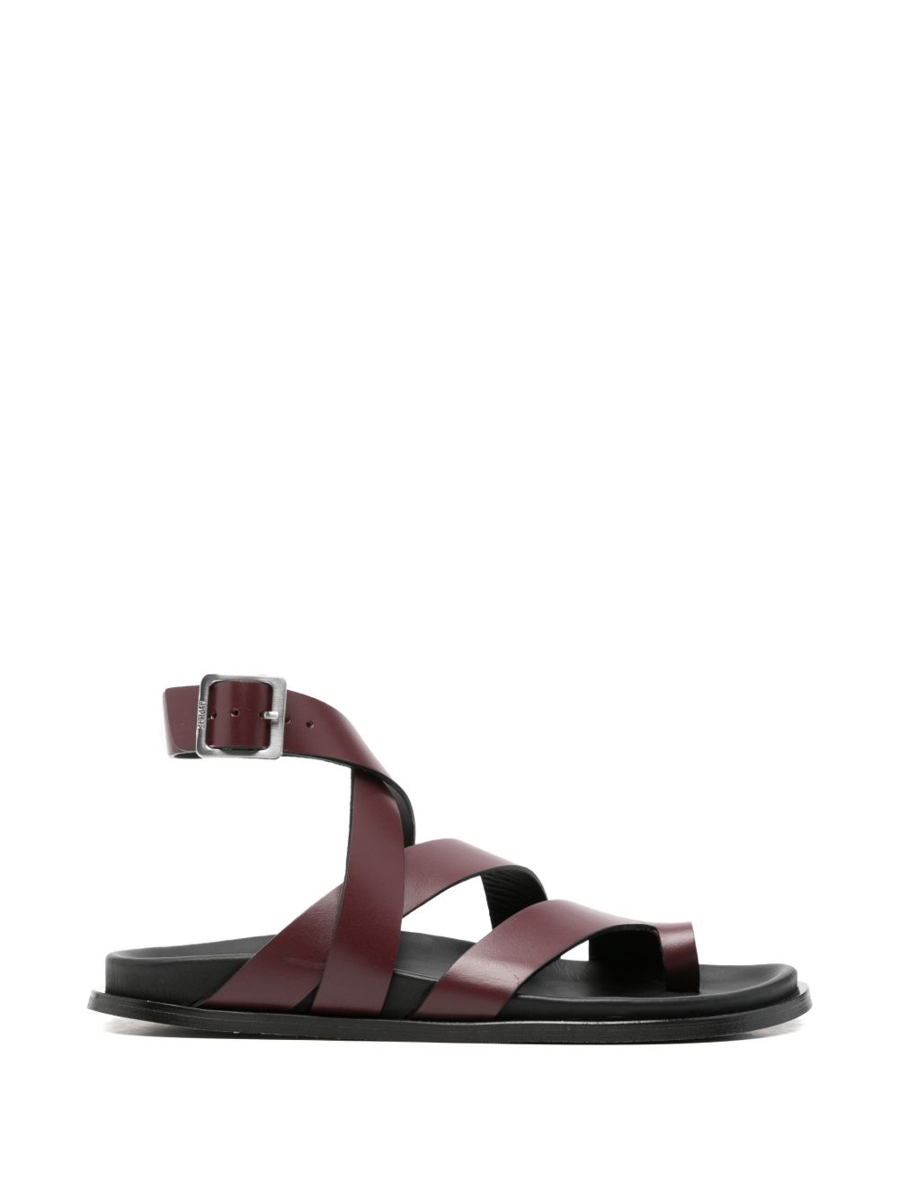 Sandali Tide in pelle bordeaux 