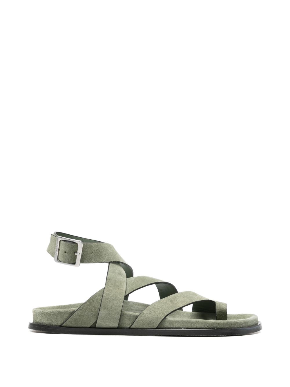Sandali in pelle in verde 