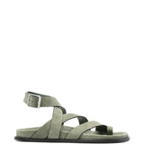 Sandali in pelle in verde 