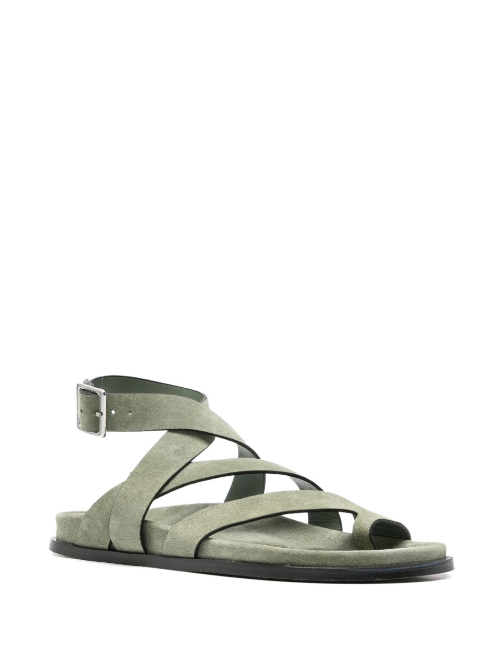 Sandali in pelle in verde 