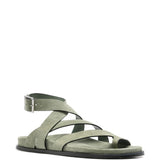 Sandali in pelle in verde 