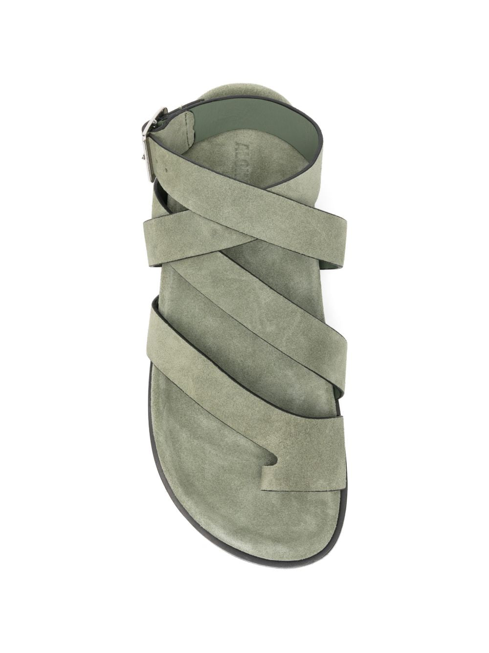 Sandali in pelle in verde 