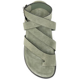 Sandali in pelle in verde 